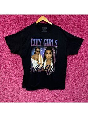 City Girls Act Up Rap Portrait Tshirt size  small